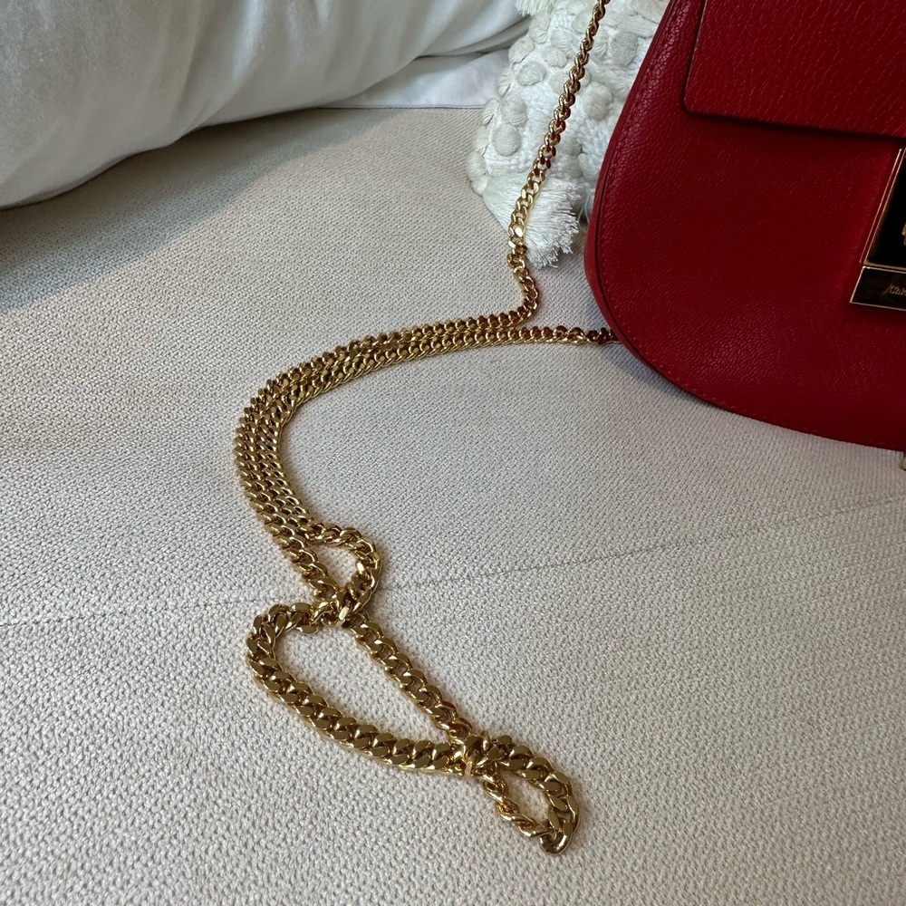 Chloe Drew Mini Bag In Red View 4